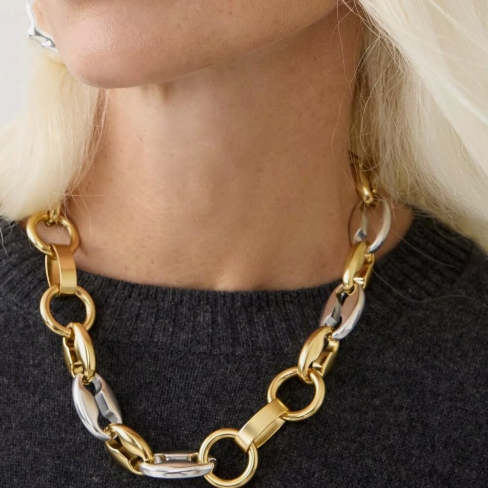Sold out J.Crew Mixed Metal Chainlink Necklace
